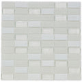 Snowfall, 1" x 2" Stacked - Glass Tile