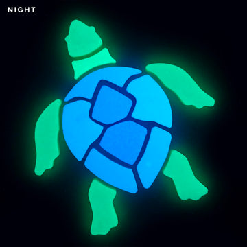 Medium Turtle Pool Mosaic | Glow in the Dark Pool Tile