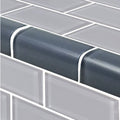 Blue Gray, Trim 2" x 4" - Glass Tile