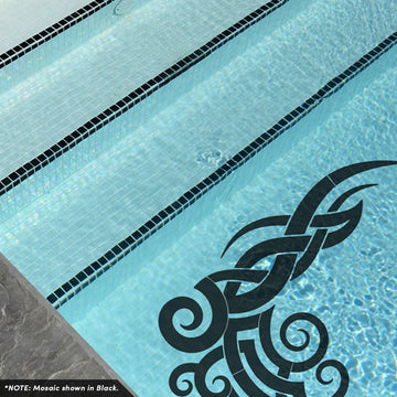 CS-TW1-34BL Tribal Wave - Blue Custom Mosaics