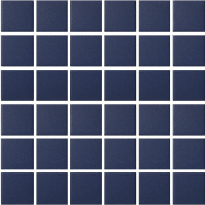 UNG-202C - Blue, 2" x 2" - Porcelain Pool Tile - Fujiwa