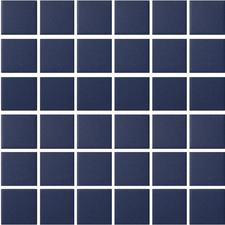 UNG-202C - Blue, 2" x 2" - Porcelain Pool Tile - Fujiwa