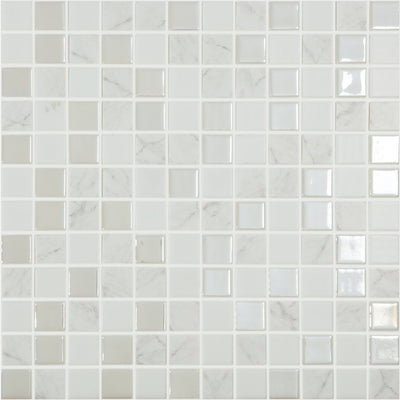 COLD - Cold, 1" x 1" Vidrepur Glass Mosaic Tile