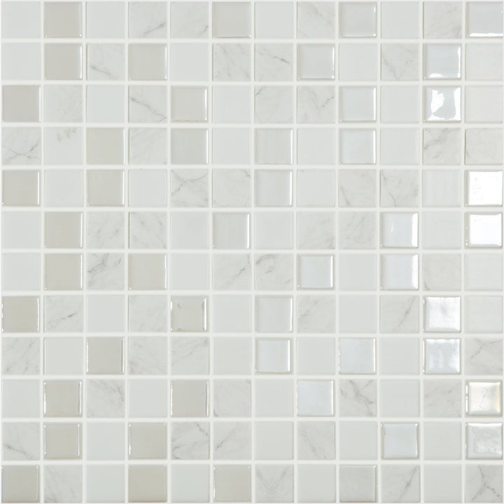 COLD - Cold, 1" x 1" Vidrepur Glass Mosaic Tile