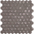 Matte Frappe, 3D Hexagon Mosaic - Glass Tile