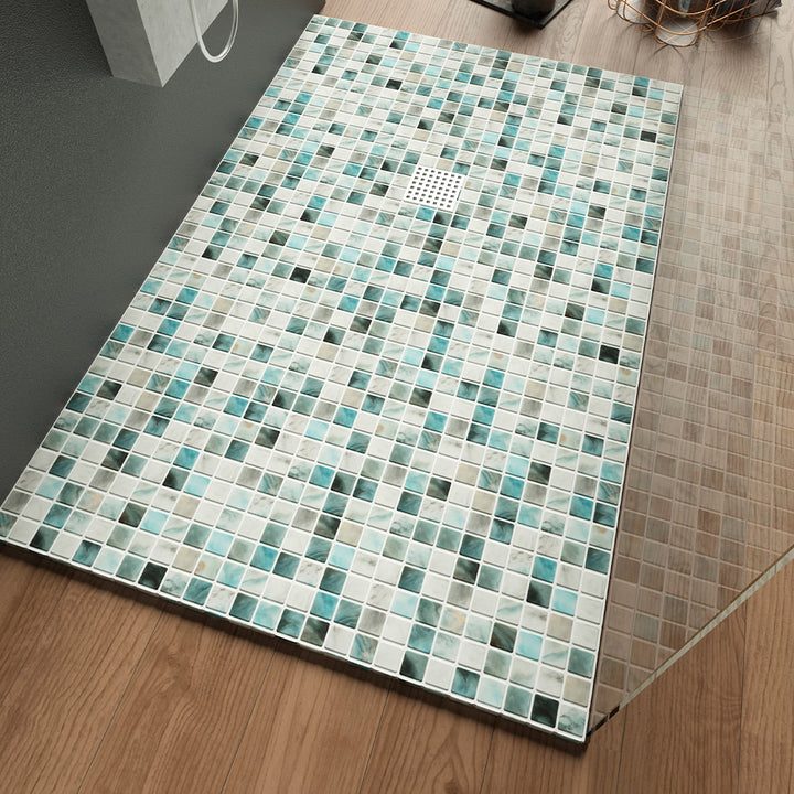 Air Force, 1" x 1" Brick Glass Tile | Vidrepur Nature Collection