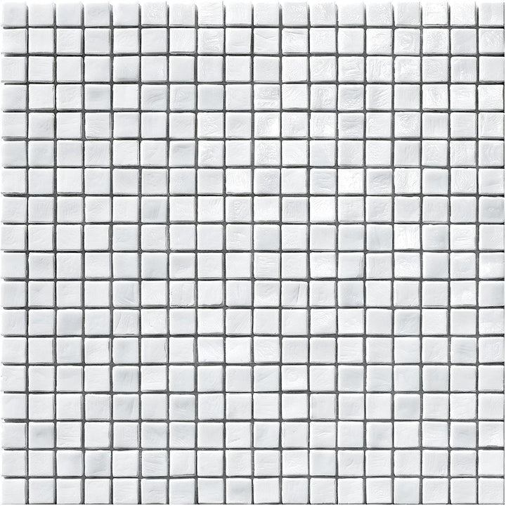 White, 5/8" x 5/8" Glass Tile | Mosaic Tile by SICIS