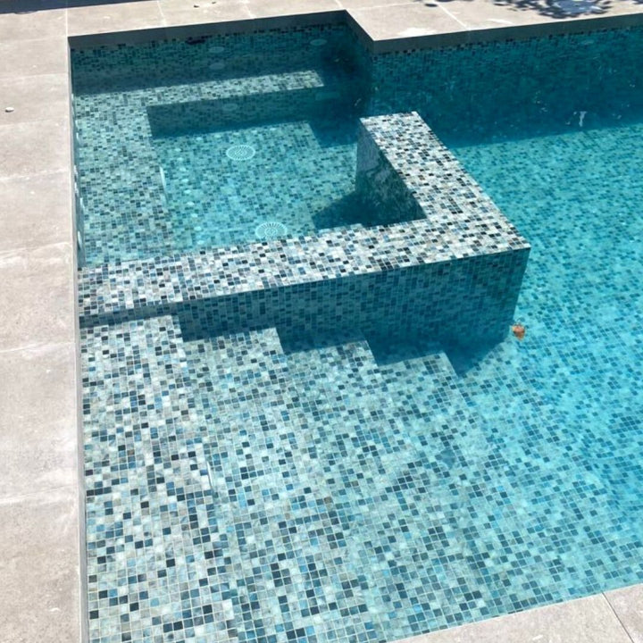 Nature Series Glass Tile Airforce 1" x 1"