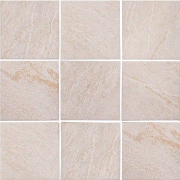 Beige, 6" x 6" Tile | ALXSTONBEIGE6 | Tesoro Porcelain Pool Tile