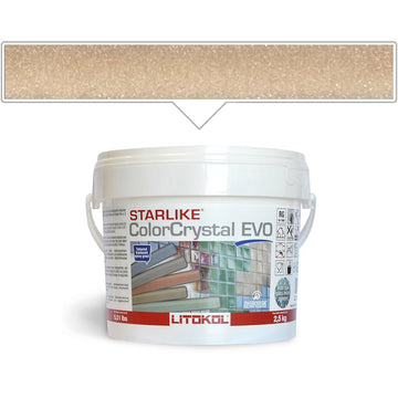 Beige Havana Epoxy Grout | EVO 825, Starlike Color Crystal Glass Tile Grout