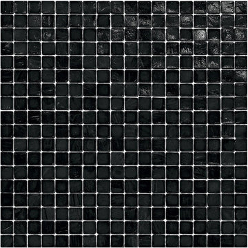 Black , 5/8" x 5/8" Glass Tile | Mosaic Tile by SICIS