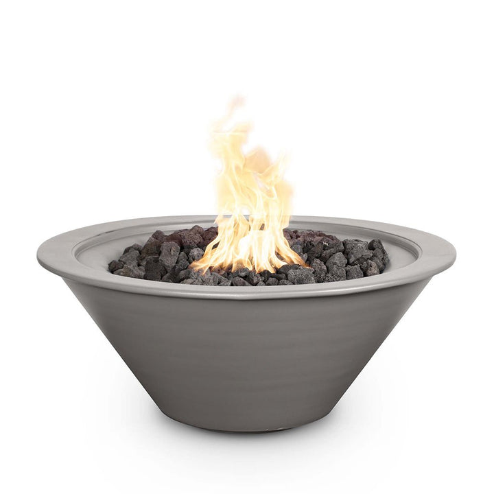 Cazo Round Fire Bowl, Powder Coated Metal - Fire Feature