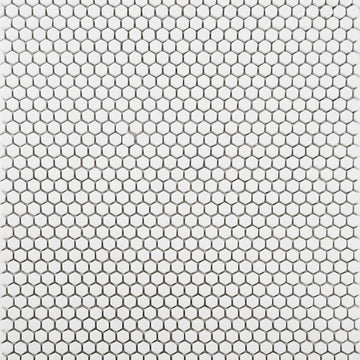 Cloud, Hexagon Mosaic Tile | GLSGEOSOLIDCLOU | Geometro Glass Tile