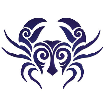 CM-TCR1-24BL Tribal Crab - Blue Custom Mosaics