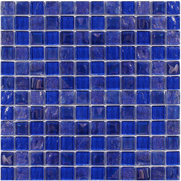 Treasure Series Cobaltstone 1" x 1" Mosaic Tile | TASTREACOBALST11 | Tesoro Glass Tile