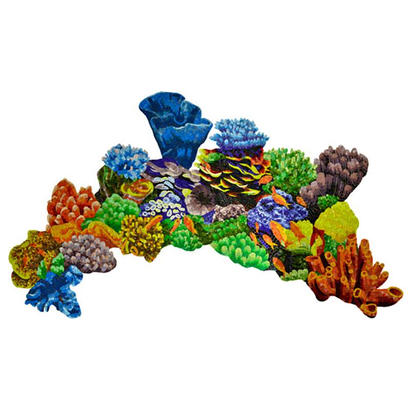 raqueta Diálogo etc. Coral Reef, Topview | G-CORL | Glass Pool Mosaic by Artistry in Mosaics –  AquaBlu Mosaics