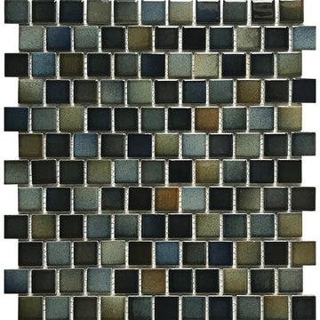 POWPLSEABDARKPT Aquatica Dark, 1" x 1" - Porcelain Pool Tile