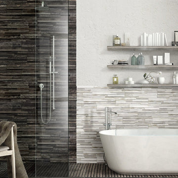 Samurai Dark porcelain ledger tile