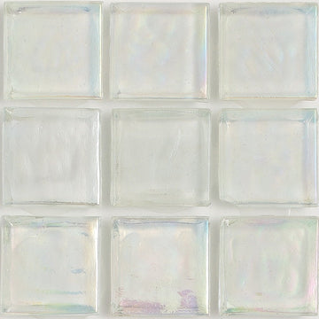 Diamond Iridescent 1x1 Glass Tile | E11.164.02S | American Glass Mosaics