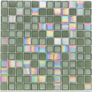 Huron Fin Glass Tile by American Glass Mosaics