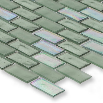 Huron Fins, 1" x 2" Glass Mosaic Tile | American Glass Mosaics