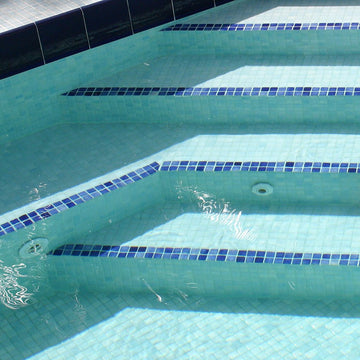 Fog Sky Clear Blue Glass Tile by Vidrepur