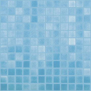 Fog Turquoise Blue Slip Resistant, 1" x 1" | 093501MANTID | Glass Tile