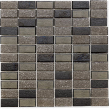 Superior Fossil 1" X 2" Glass Tile by American Glass Mosaics