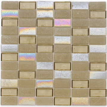 Superior Honeycomb 1" X 2" Glass Tile by American Glass Mosaics