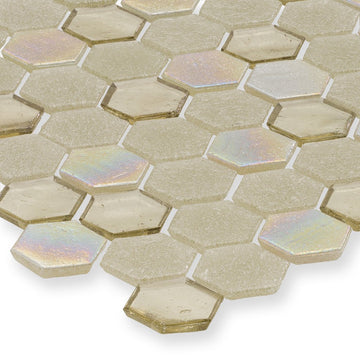 Superior Hexagon Glass Mosaic Tile by American Glass Mosaics
