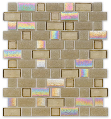 Superior Honeycomb Glass Tile by American Glass Mosaics