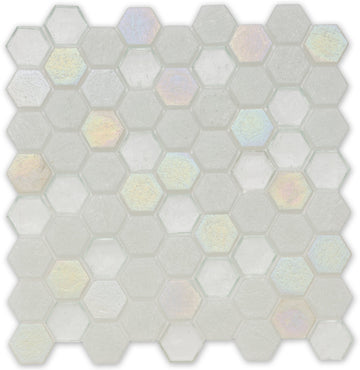 Superior Hexagon Glass Mosaic Tile by American Glass Mosaics