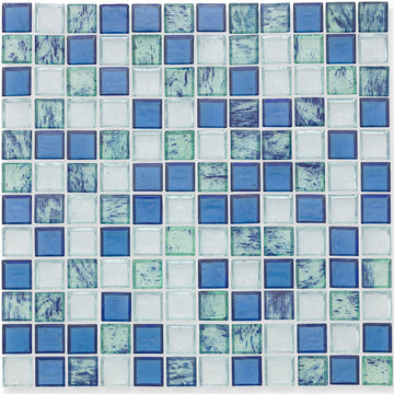 Splash Marine Glass Tile by American Glass Mosaics