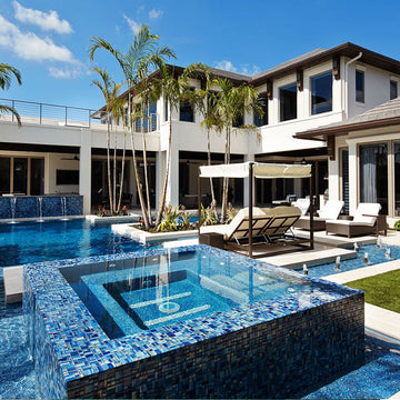 Neptune Blocks, Mixed | Glass Tile by Anthology