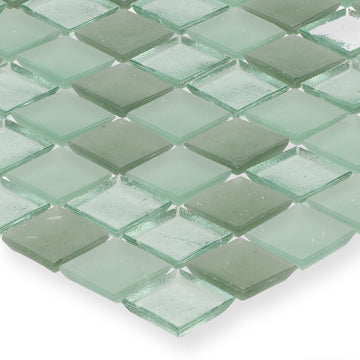 Huron Seafoam Glass Tile by American Glass Mosaics