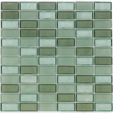 Huron Seafoam Glass Mosaic Tile by American Glass Mosaics