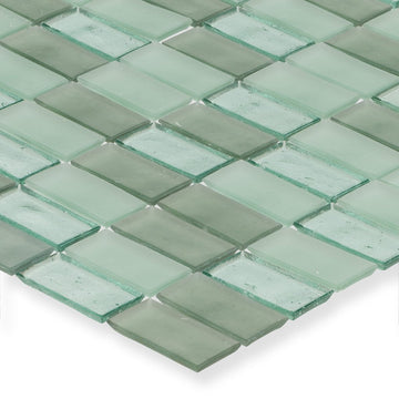 Huron Seafoam Glass Mosaic Tile by American Glass Mosaics