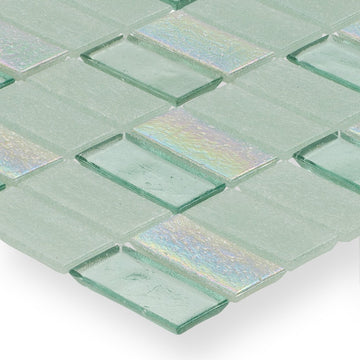 Superior Seagrass 1" X 2" Glass Tile by American Glass Mosaics