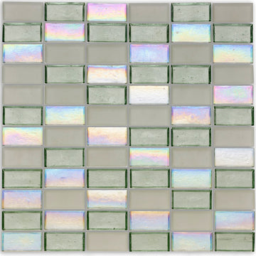 Huron Shell Glass Mosaic Tile by American Glass Mosaics