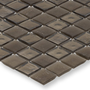 Huron Smoke Glass Tile by American Glass Mosaics
