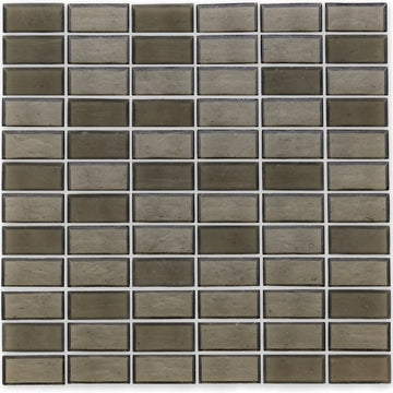Smoke, 1" x 2" Glass Mosaic Tile | American Glass Mosaics