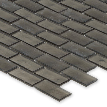 Huron Smoke, 1" x 2" Glass Mosaic Tile | American Glass Mosaics