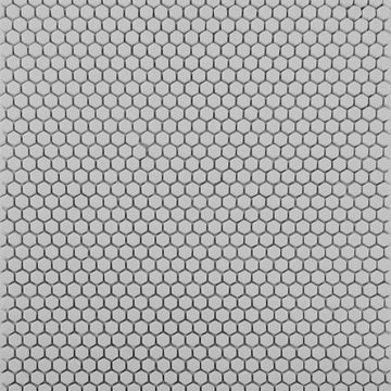 Smoke, Hexagon Mosaic Tile | GLSGEOSOLIDSMOK | Geometro Glass Tile