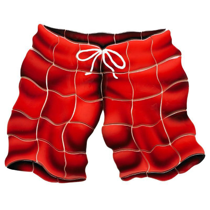 ST68R Swimtrunks - Red Custom Mosaics