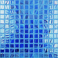 Brushed Dark Blue Iridescent, 1" x 1" - Glass Tile