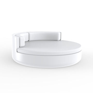 ULM DAYBED WITH FIXED BACKRESTS, WHITE, 54182-WHITE, VONDOM Luxury Outdoor Furniture