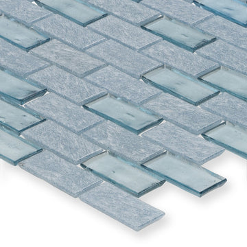 Superior Wave Glass Tile by American Glass Mosaics