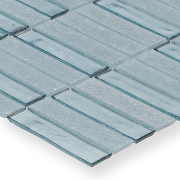 Superior Wave Glass Tile by American Glass Mosaics