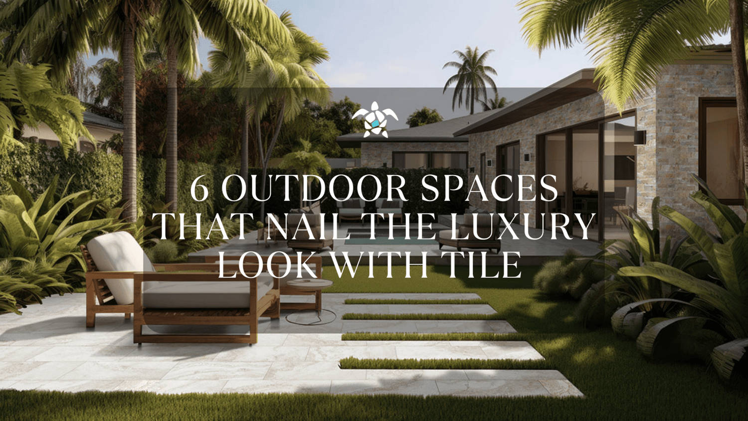 Luxury outdoor tile, glass mosaic tiles, large-format porcelain pavers, poolside elegance, seamless patio, natural stone-look tile