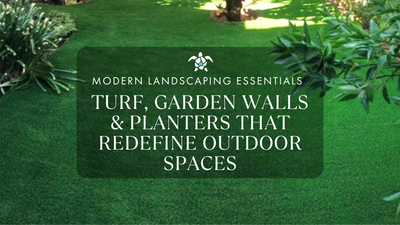 Modern Landscaping Essentials - Turf, Garden Walls, and Planters That Redefine Outdoor Style
